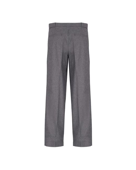 Laneus Flanellen Broek in het Gray voor heren