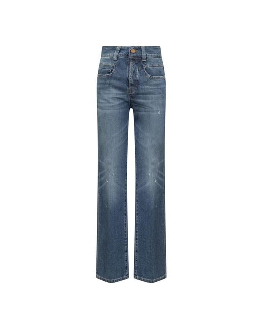 Seafarer Blue Klassische blaue wide leg jeans