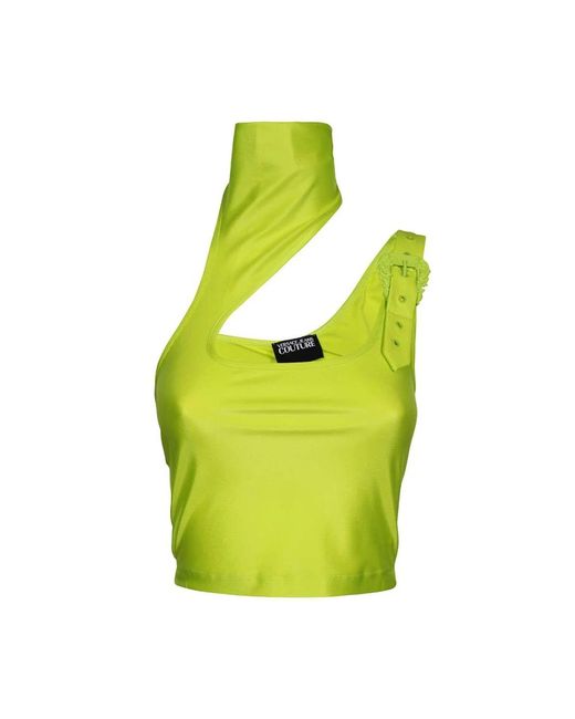 Versace Jeans Couture Green Sleeveless Tops