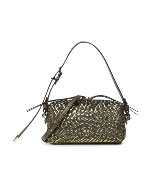 Pinko Green Shoulder Bags