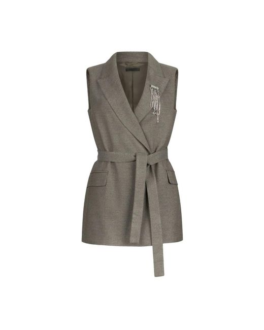 Liu Jo Gray Waistcoats