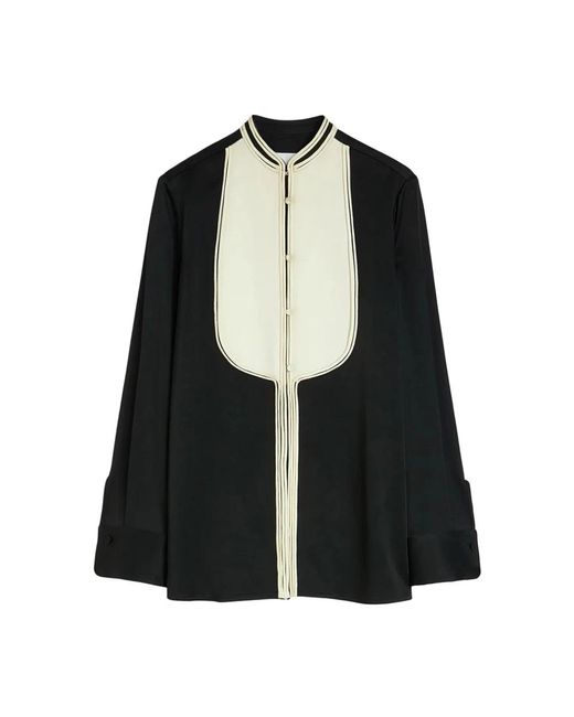 Jil Sander Black Blouses