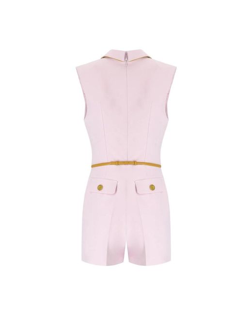 Elisabetta Franchi Pink Playsuits