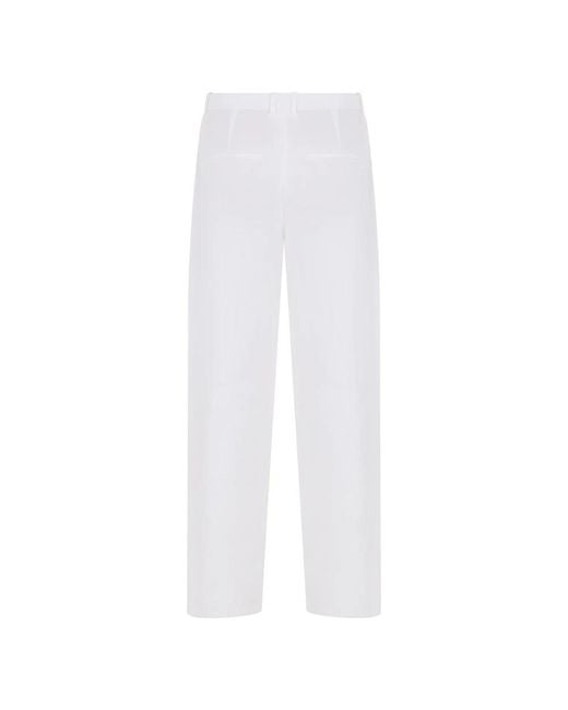 Vince White Wide Trousers