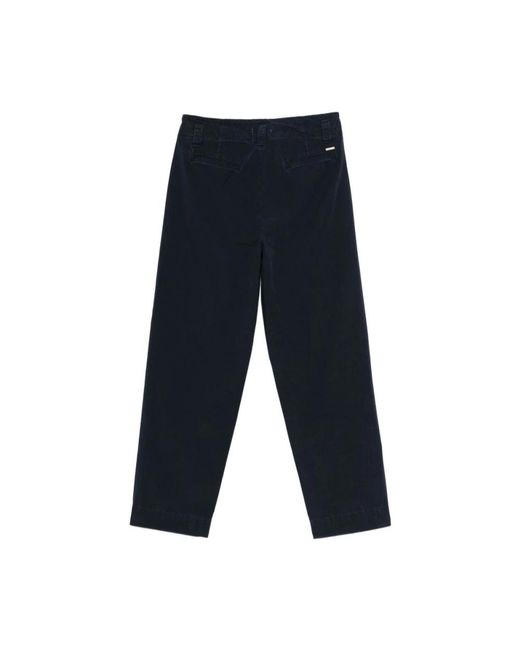 Woolrich Poplin Carrot Pants in het Blue