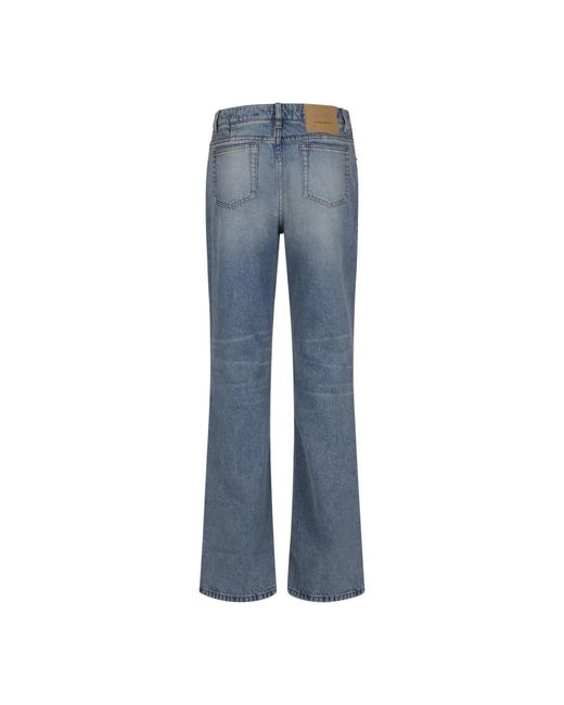 AMI Jeans ,Blauw ,Denim Bootcut Fit Jeans in het Blue