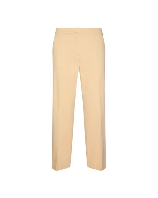 Elena Miro Natural Cropped Trousers