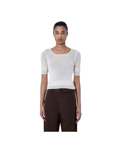 Lemaire Gray Round-Neck Knitwear