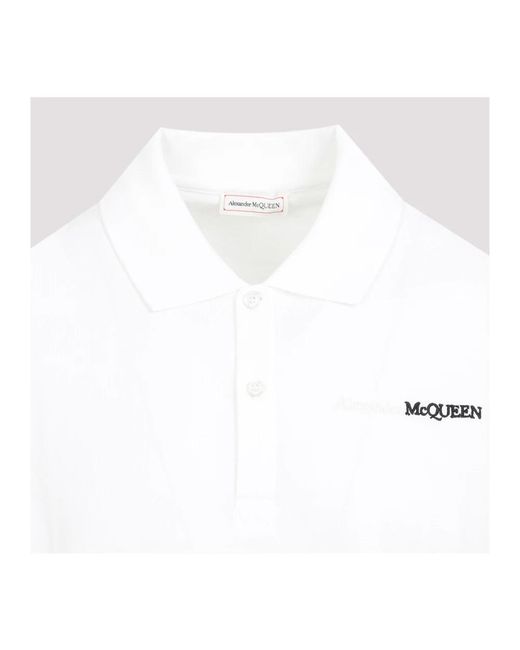 Alexander McQueen Weißes polo in White für Herren