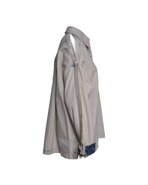 Erika Cavallini Semi Couture Gray Shirts
