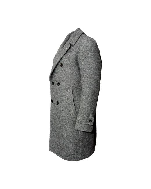 L.b.m. 1911 Gray Double-Breasted Coats for men