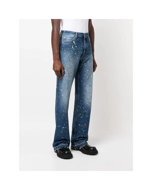 Off-White c/o Virgil Abloh Regular Fit Jeans in het Blue voor heren