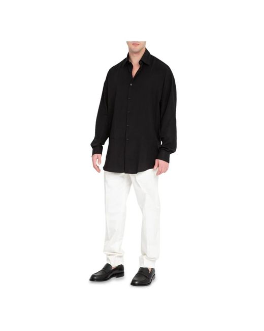 Costumein Jassen ,Zwart ,Oversized Shirt in het Black voor heren