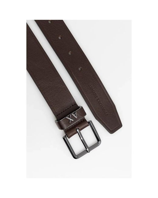 ARMANI EXCHANGE Ledergürtel in Brown für Herren
