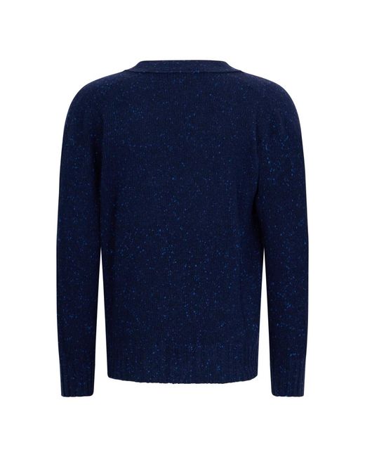 Malo Blue Cashmere Knitwear for men