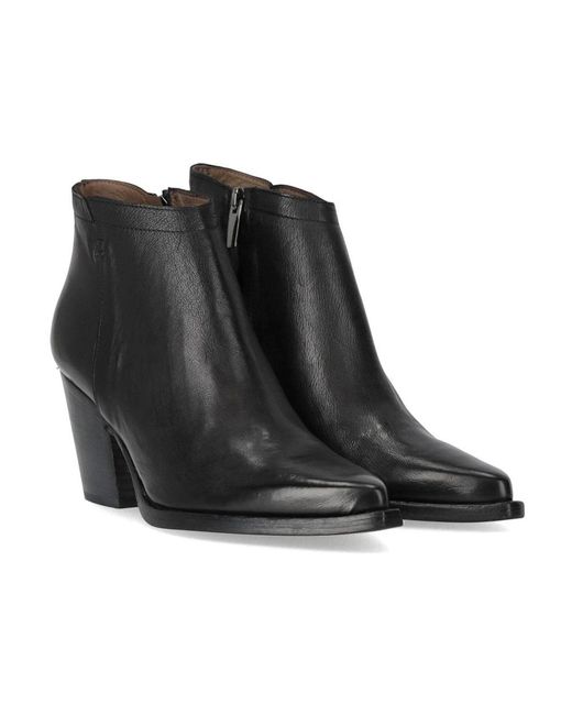 Duccio Del Duca Black Cowboy & Biker Boots
