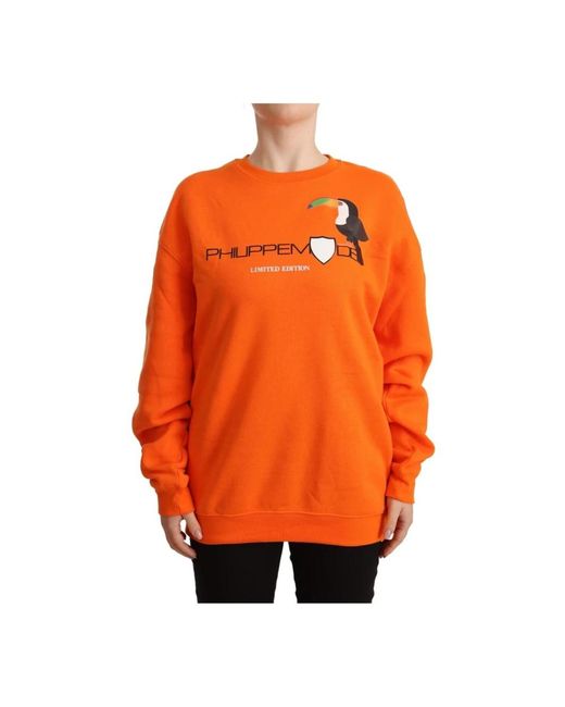 Philippe Model Orange Sweatshirts