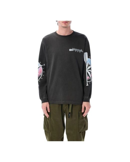 Manastash Langarm Canoa Tee in Black für Herren