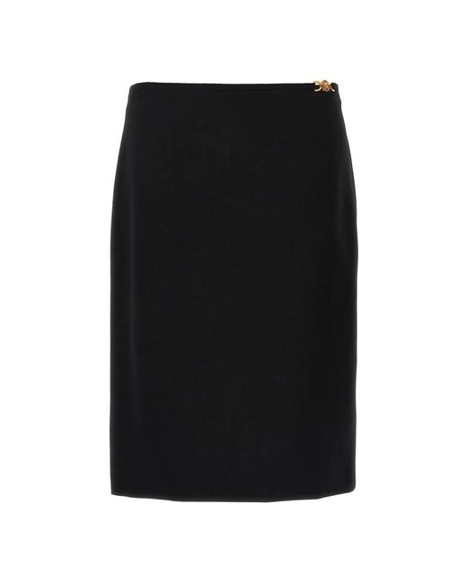 Versace Wollen Midi-Rok in het Black
