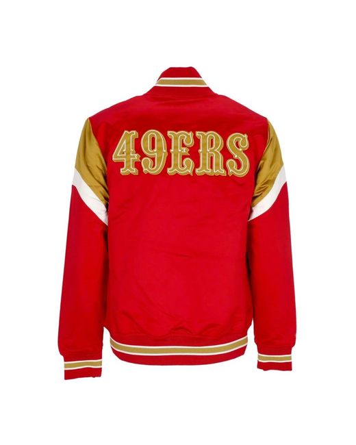 Bomber Jackets di Mitchell & Ness in Red da Uomo