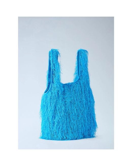 Dries Van Noten Blue Shopping Bags