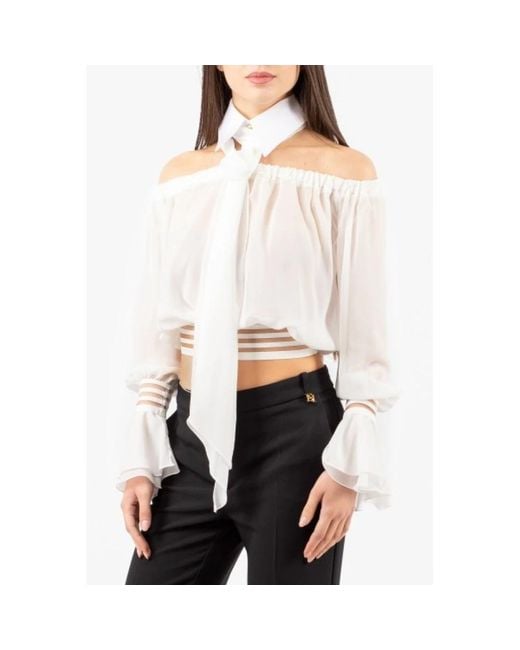 Elisabetta Franchi White Blouses