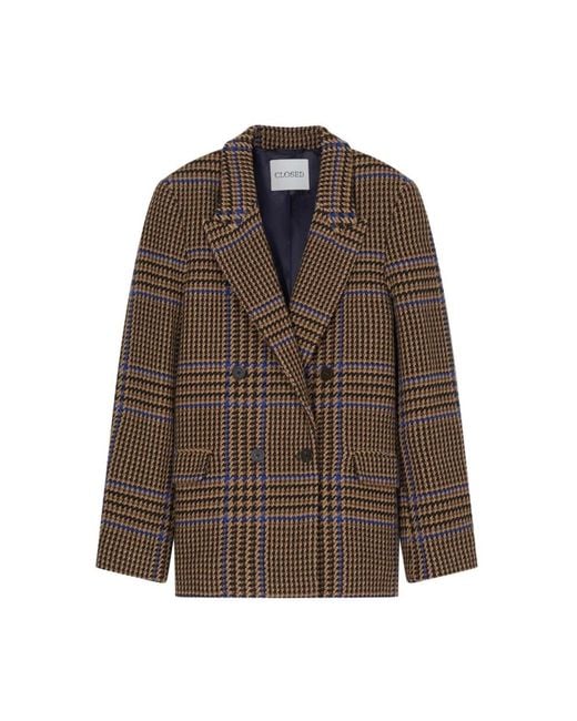 Closed Brown Blazers