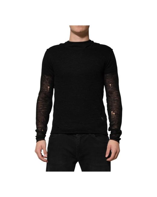 Dolce & Gabbana Long Sleeve Tops in het Black voor heren