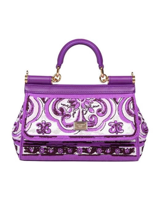Dolce & Gabbana Purple Handbags