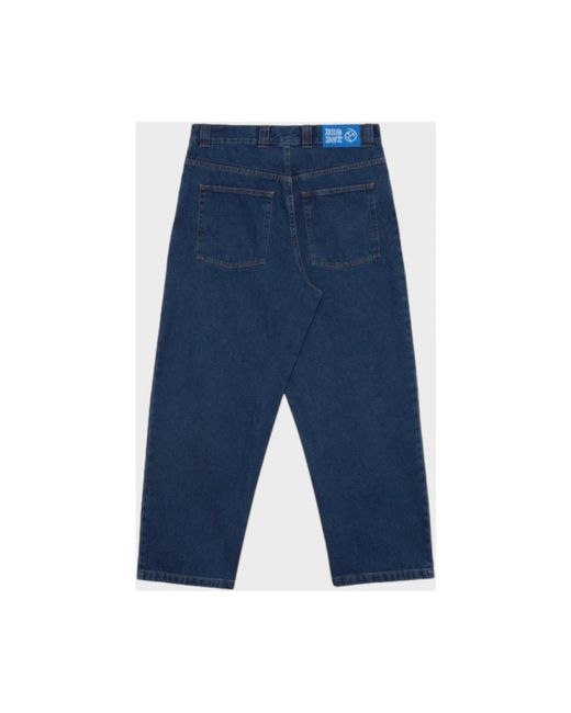 POLAR SKATE Blue Loose-Fit Jeans for men