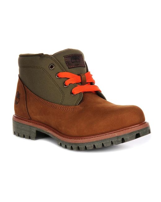 Timberland Brown Lace-Up Boots for men