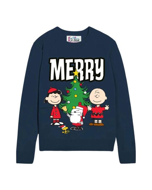 Mc2 Saint Barth Blue Sweatshirts