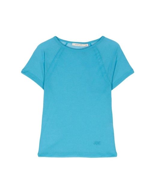 Paloma Wool Blue Blaues baumwoll-t-shirt