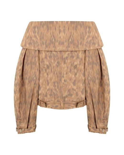 Light Jackets Ganni de color Natural