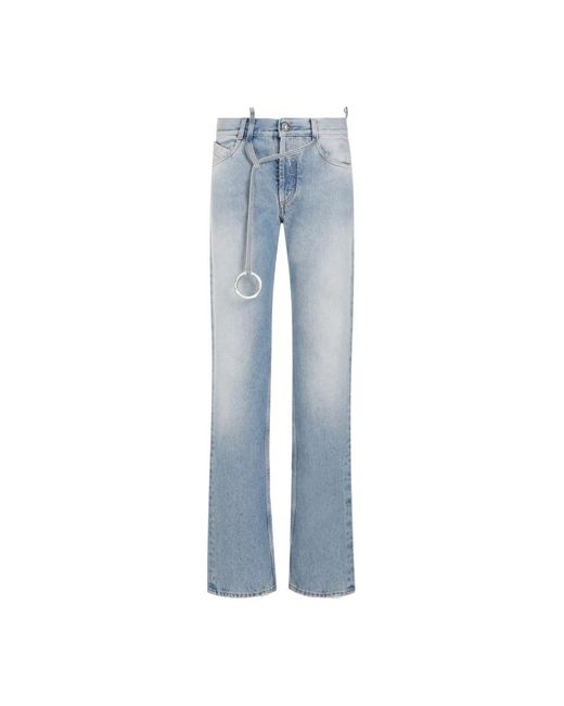The Attico Blue Blaue distressed denim jeans