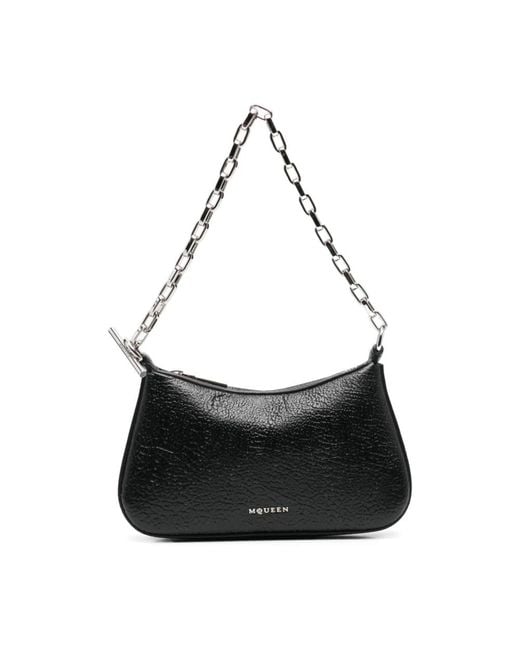 Alexander McQueen Black Schwarze Tasche Mit Reißverschluss