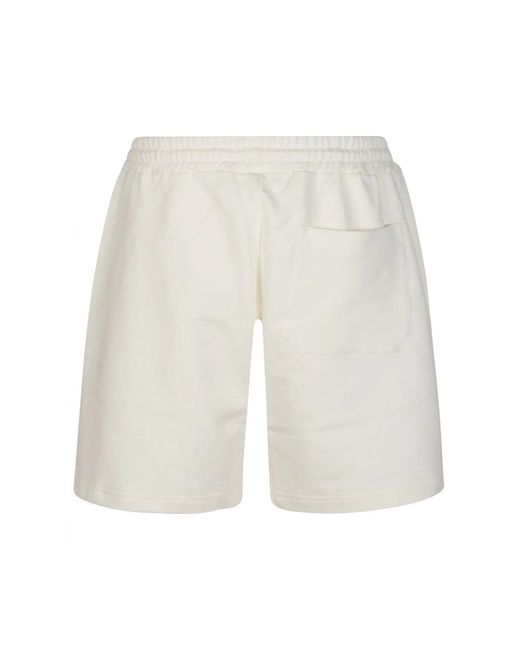 MSGM White Casual Shorts for men