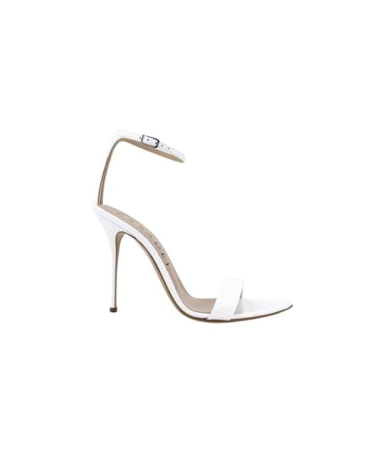 Casadei White High Heel Sandals