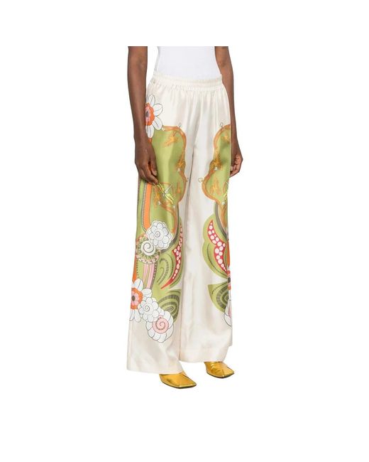 LaDoubleJ Metallic Wide Trousers