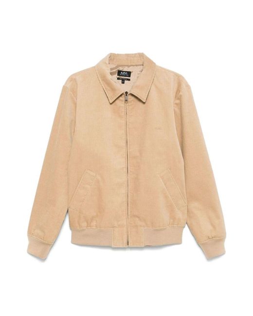 A.P.C. Leichte jacke in Natural für Herren