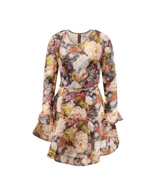 Zimmermann Brown Short Dresses