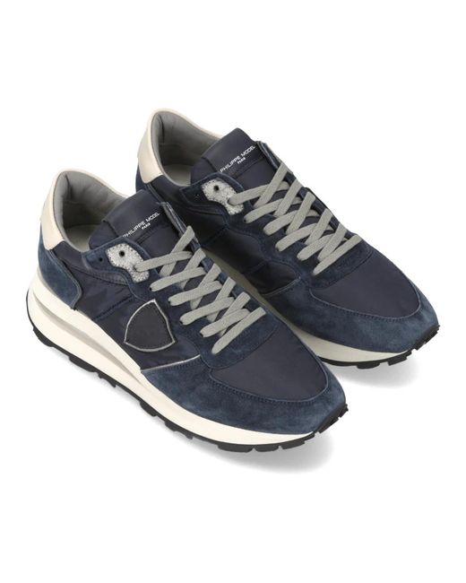 Philippe Model Blue Sneakers for men