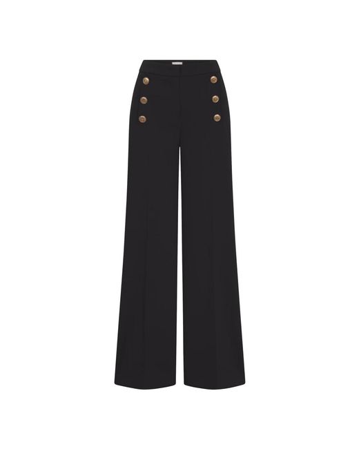 Seductive Wide Trousers in het Black