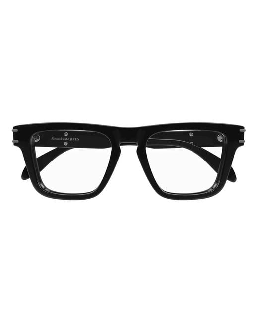 Alexander McQueen Black Glasses for men