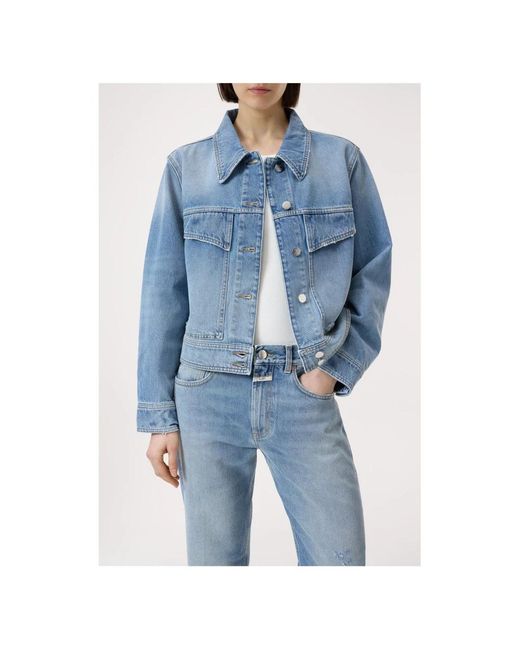 Closed Jassen ,Blauw ,Denim Denim Jas in het Blue