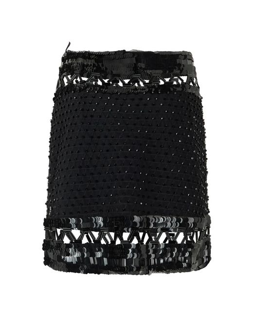 Alberta Ferretti Black Short Skirts