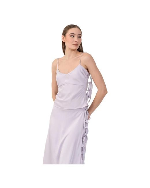 Kocca Purple Sleeveless Tops
