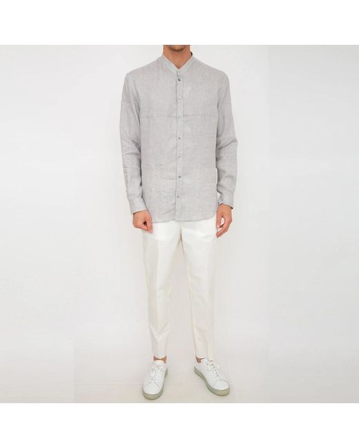 Emporio Armani Gray Casual Shirts for men