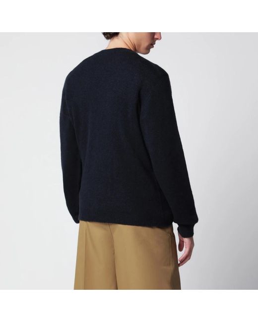 Roberto Collina Black Round-Neck Knitwear for men