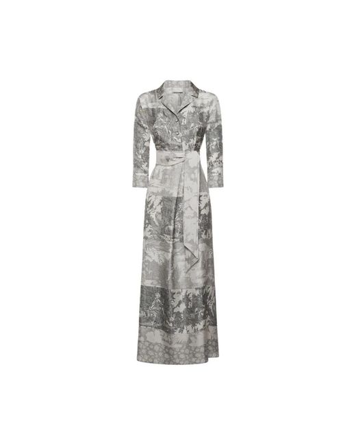 Pierre Louis Mascia Gray Maxi Dresses